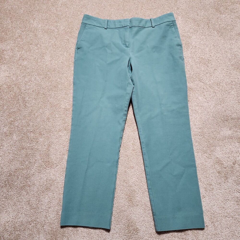 Ann Taylor Straight-Leg Pants in Teal